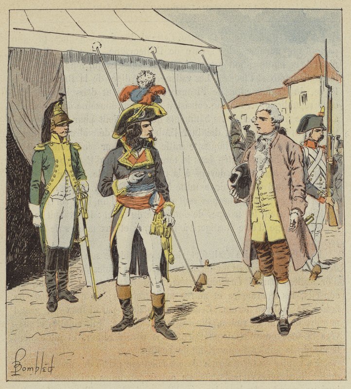 Už je pozdě, řekl generál a vytáhl hodinky od after Louis Charles Bombled
