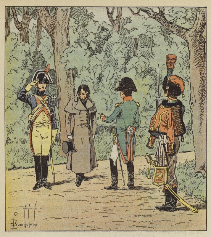 Císař vyslýchá špióna v Elysejském paláci od after Louis Charles Bombled