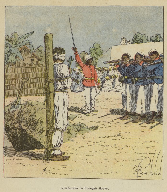 Poprava francouzského Greve od after Louis Charles Bombled