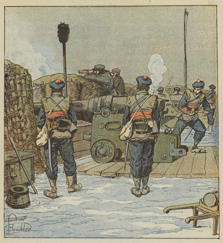 Baterie Chevilly Marine od after Louis Charles Bombled