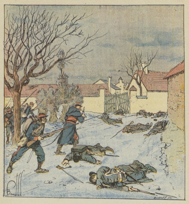 Peytavinova divize v bitvě u Poupry od after Louis Charles Bombled