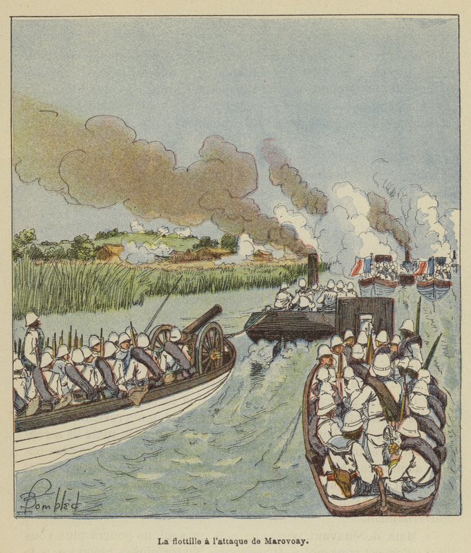 Flotila zaútočila na Marovoay od after Louis Charles Bombled