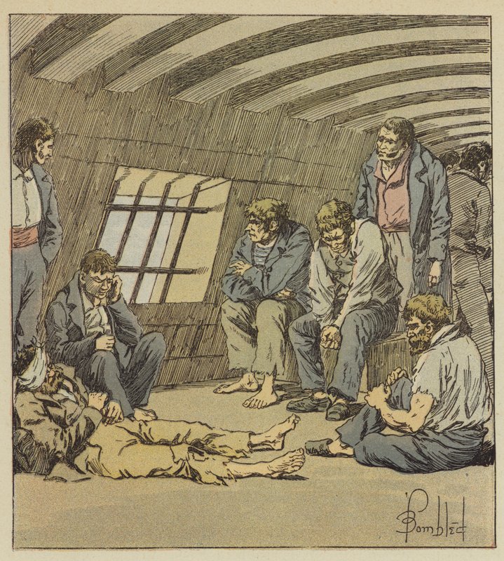 Většina našich dobrých námořníků byli vězni v Anglii od after Louis Charles Bombled
