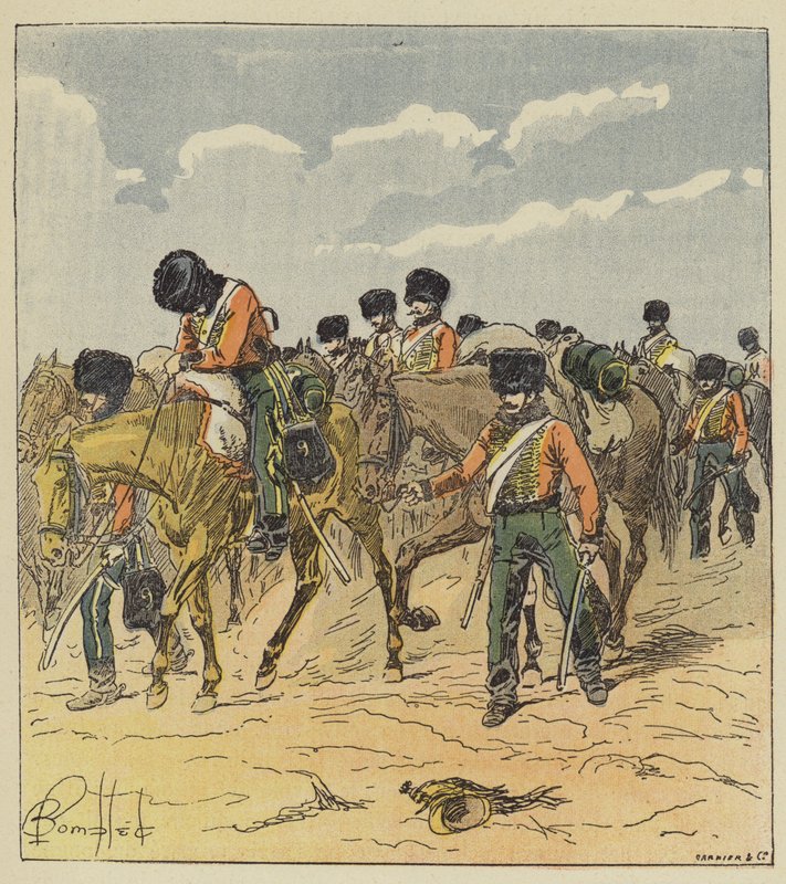 Larmee procházel tímto prostorem s obtížemi od after Louis Charles Bombled