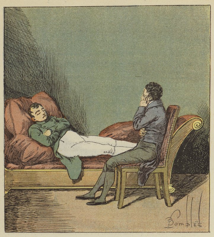 Las Cases spát Napoleon od after Louis Charles Bombled