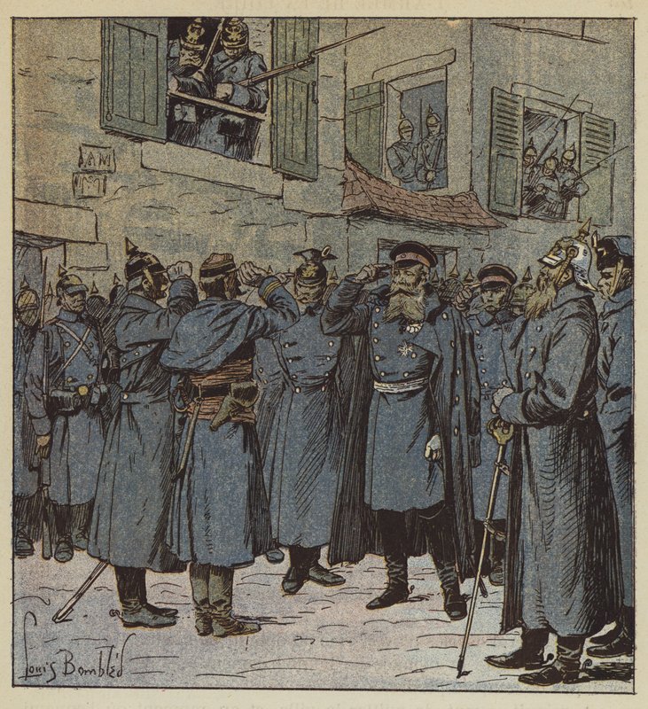 Kapitán Pendezec a generál Treskow od after Louis Charles Bombled