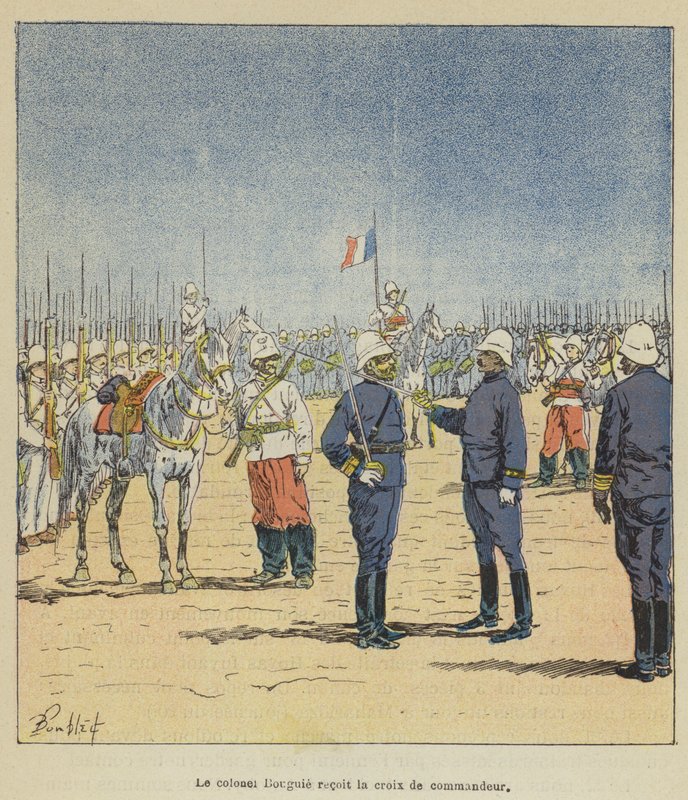 Plukovník Bouguie dostává velitelský kříž od after Louis Charles Bombled