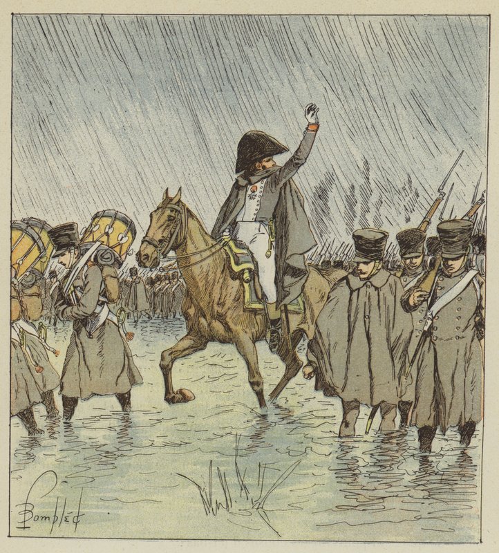 Přepad překvapil vojáky v plném provozu od after Louis Charles Bombled