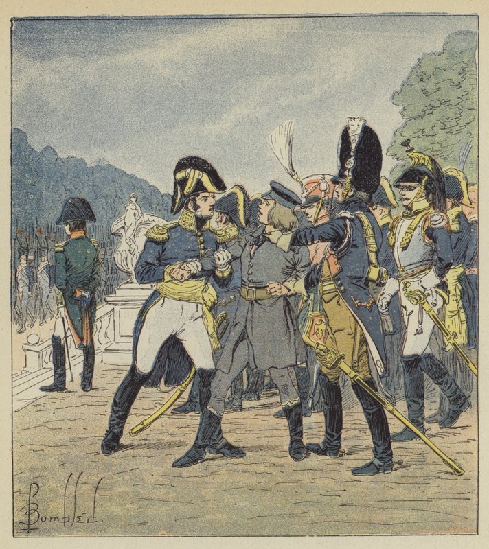 Generál Rapp zatkl četníkem Stabs, který chtěl zavraždit císaře od after Louis Charles Bombled