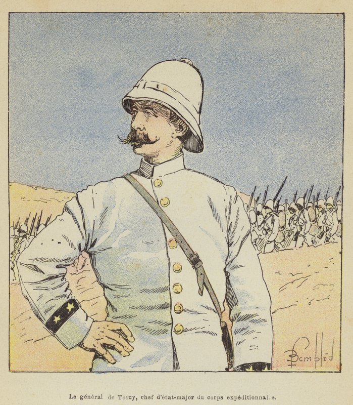 Generál de Torcy, náčelník štábu expedičního sboru od after Louis Charles Bombled
