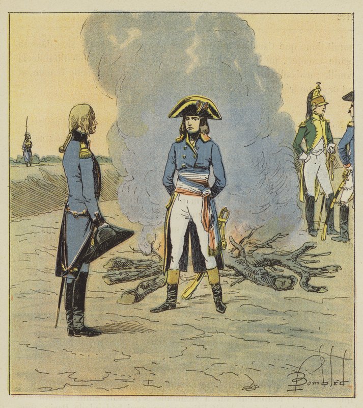 Mladý generál, který ho viděl jako inženýrského důstojníka, mu dal pověření týkající se této profese. od after Louis Charles Bombled