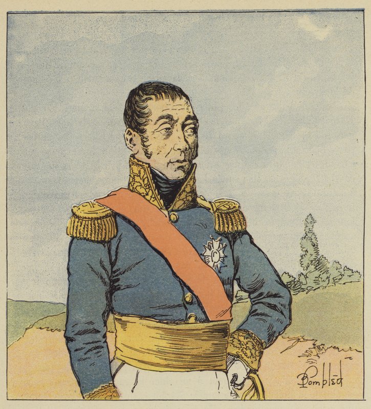 maršál Grouchy od after Louis Charles Bombled