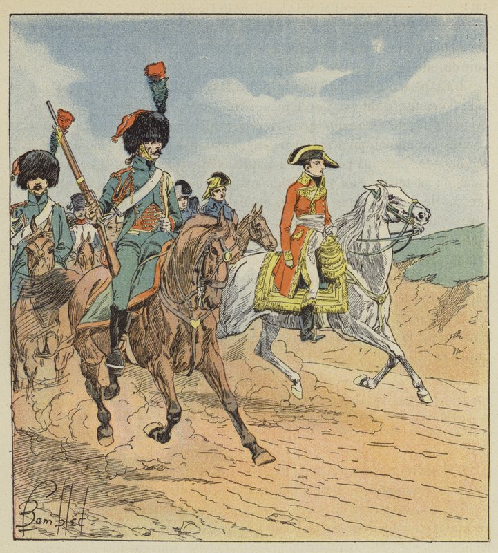 První konzul a lovci konzulární stráže, stráže od after Louis Charles Bombled