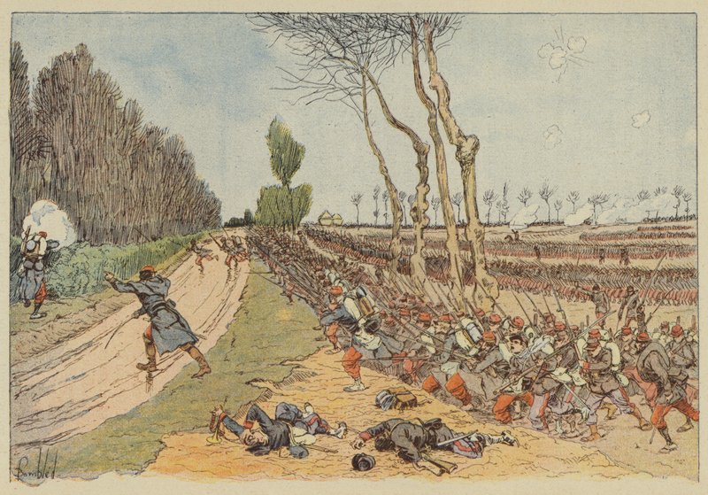 Francouzi unesou park Coulmiers od after Louis Charles Bombled