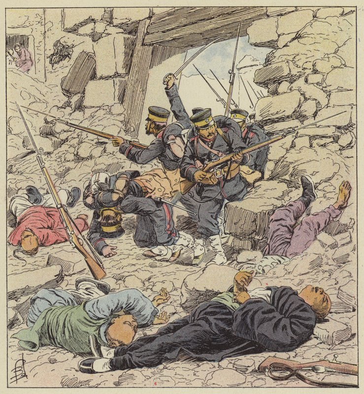 Japonci vstupují do Pekingu od after Louis Charles Bombled