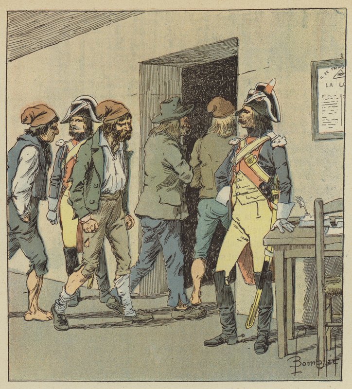 Věznice byly plné sans-culottes a všeho, co společnost měla nanejvýš nečisté od after Louis Charles Bombled