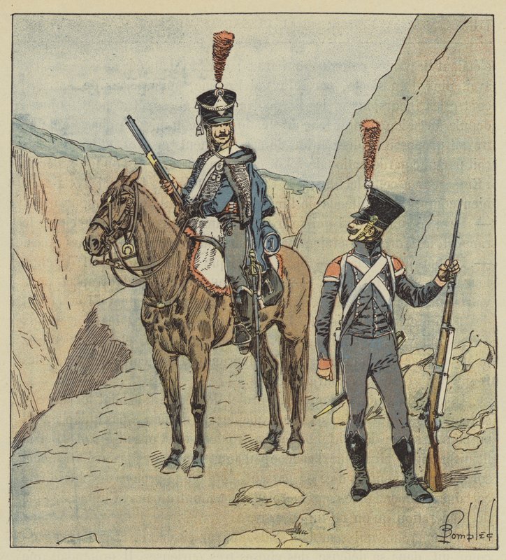 Provincie sousedící s Turky měly chorvatské pluky od after Louis Charles Bombled