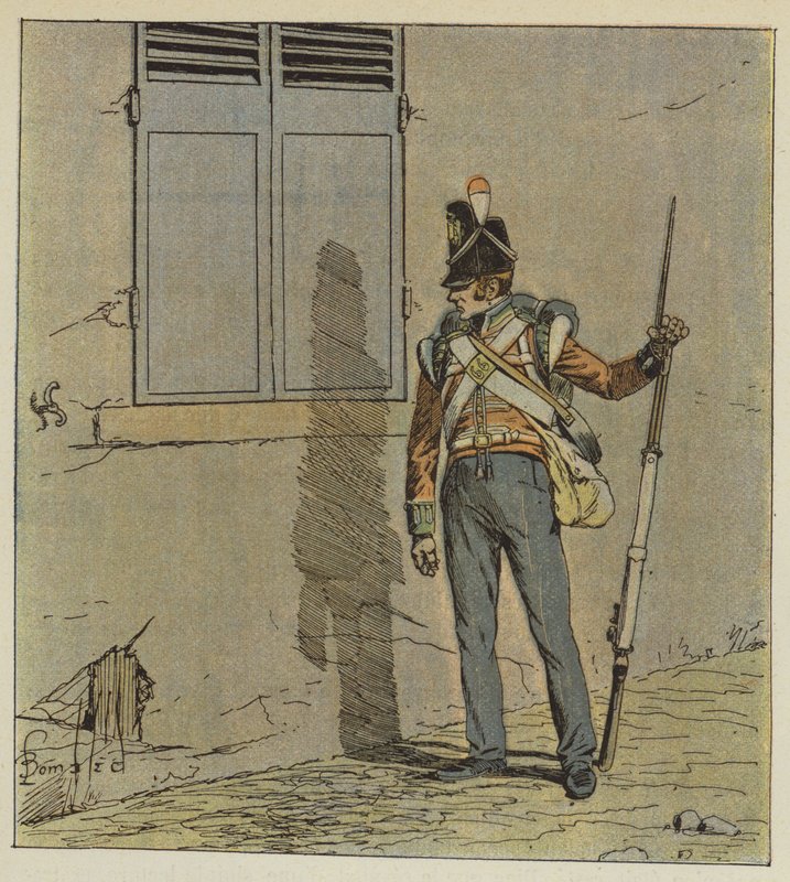 Strážci budou vysláni v noci, aby se dotkli domu od after Louis Charles Bombled