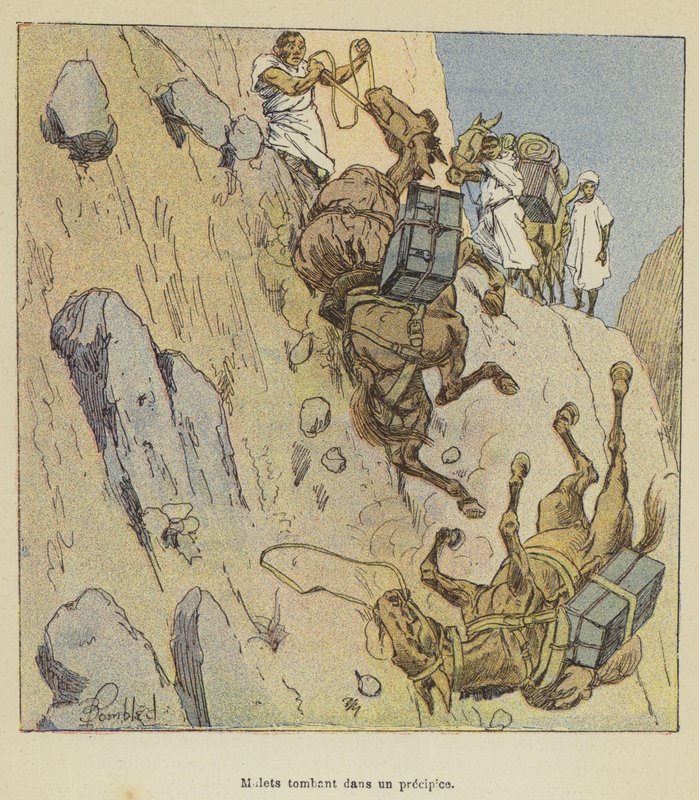 Muly padající do propasti od after Louis Charles Bombled