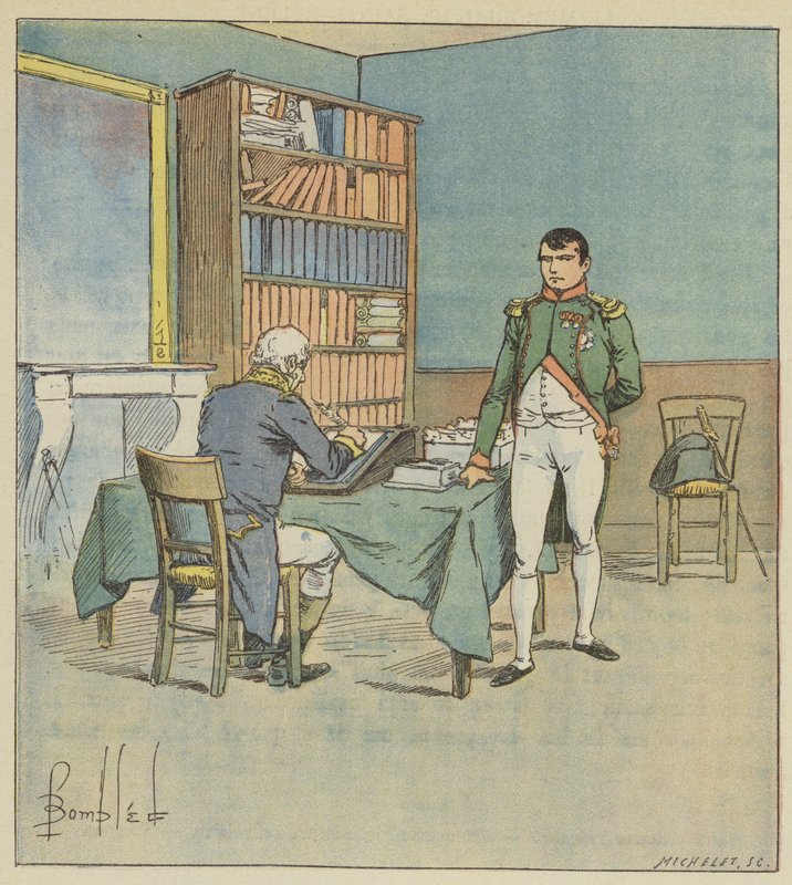 Napoleon diktuje egyptské tažení od after Louis Charles Bombled