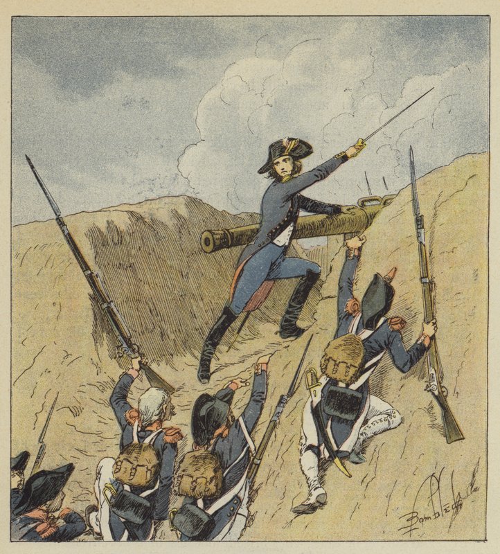 Napoleon se sotva vynořil z dětství a jeho první kroky zářily čirou slávou. od after Louis Charles Bombled