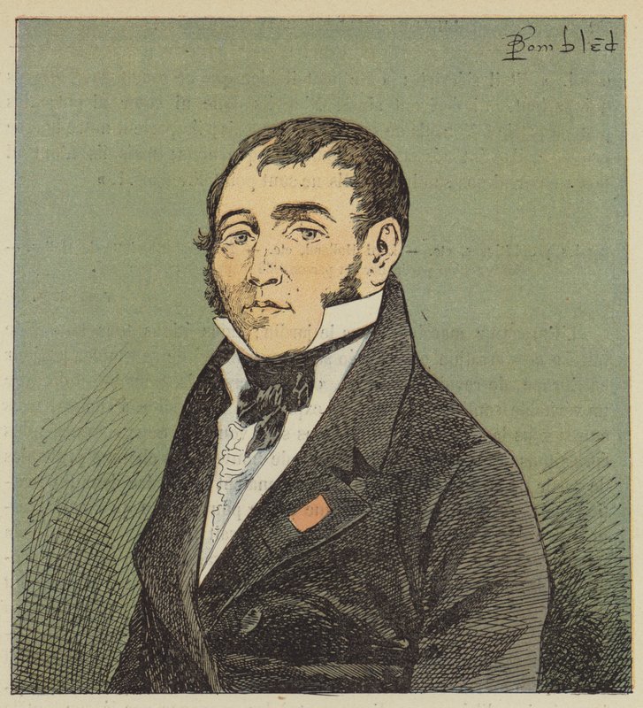Portrét Las-Cases od after Louis Charles Bombled