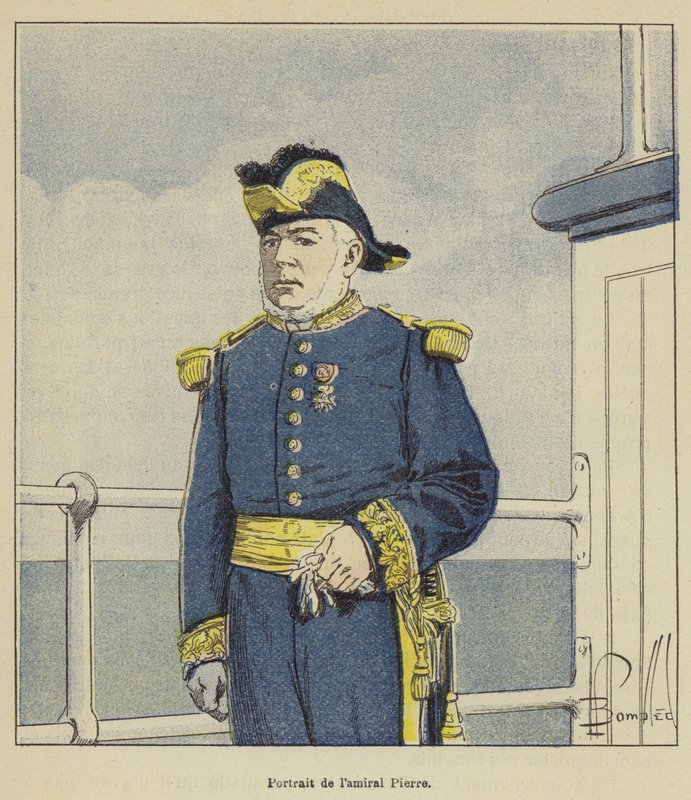 Portrét admirála Pierra od after Louis Charles Bombled