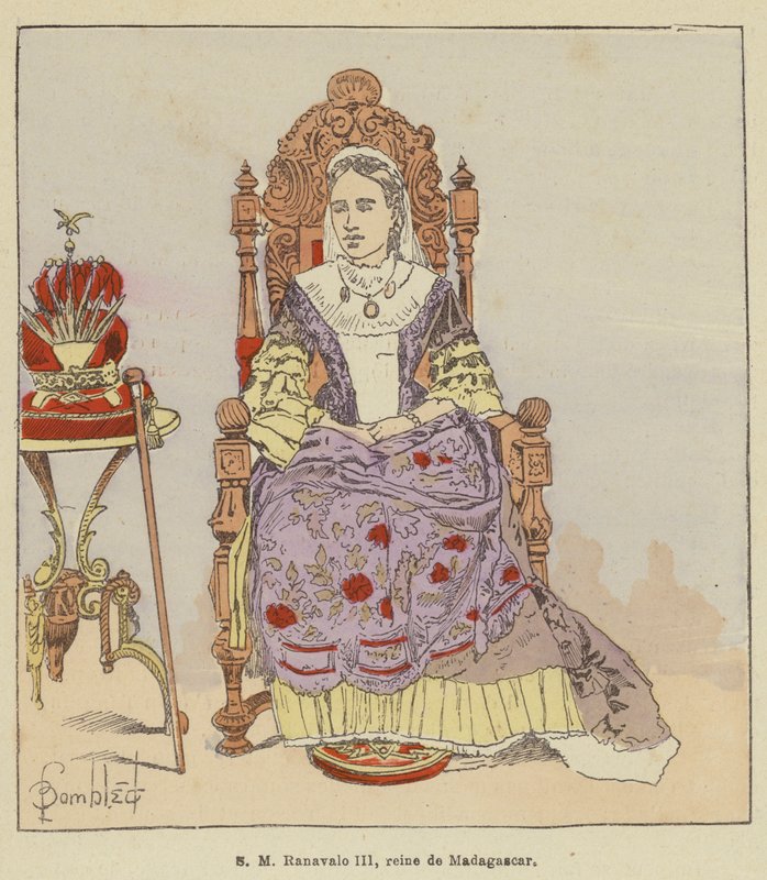 SM Ranavalo III, královna Madagaskaru od after Louis Charles Bombled