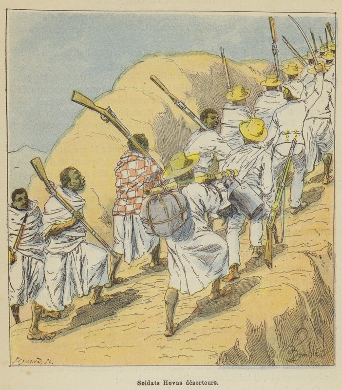 Vojáci dezertérů Hovas od after Louis Charles Bombled
