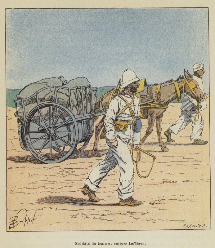 Lefebvre vlakoví a automobiloví vojáci od after Louis Charles Bombled