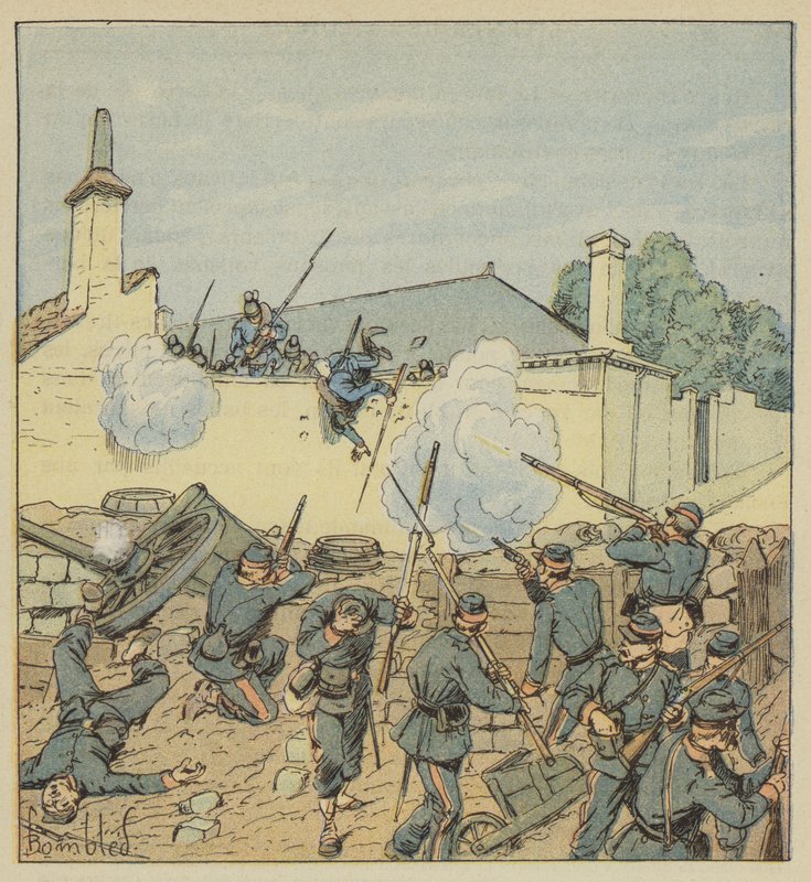 Překvapení barikády v ulici Galante od after Louis Charles Bombled