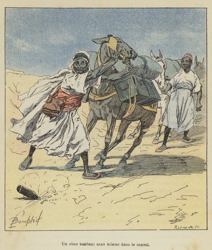 Střela padá, aniž by explodovala v konvoji od after Louis Charles Bombled
