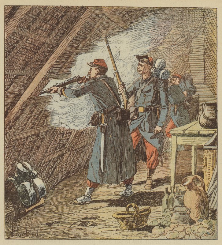 Seržant cizinecké legie vyřadí osmdesát mužů z akce od after Louis Charles Bombled