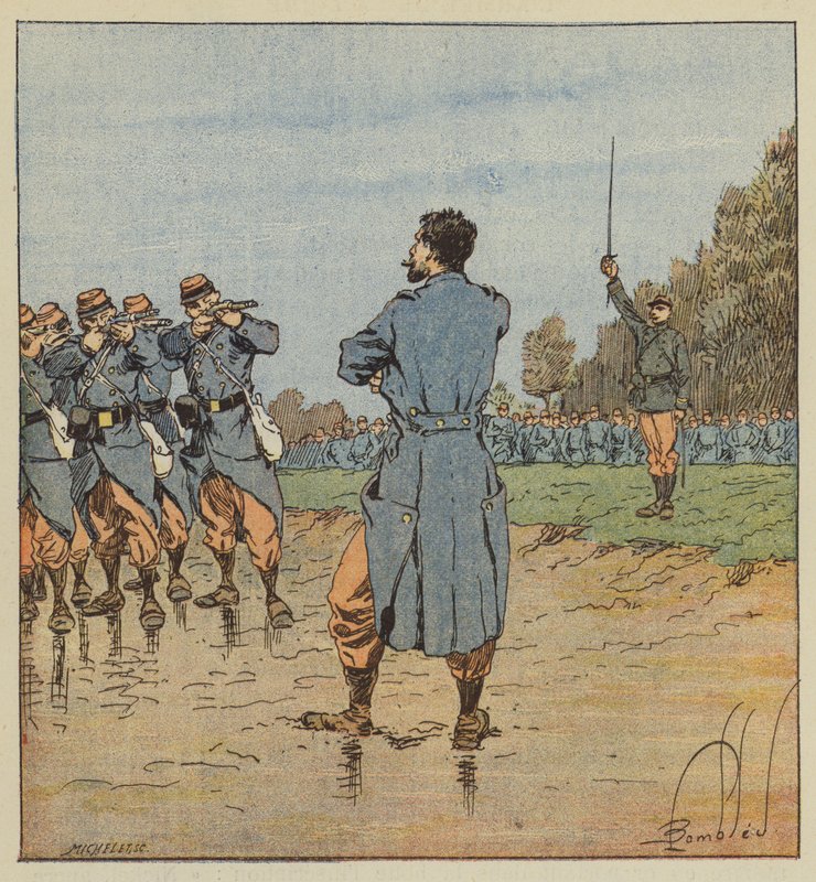 Poprava v 17. sboru od after Louis Charles Bombled