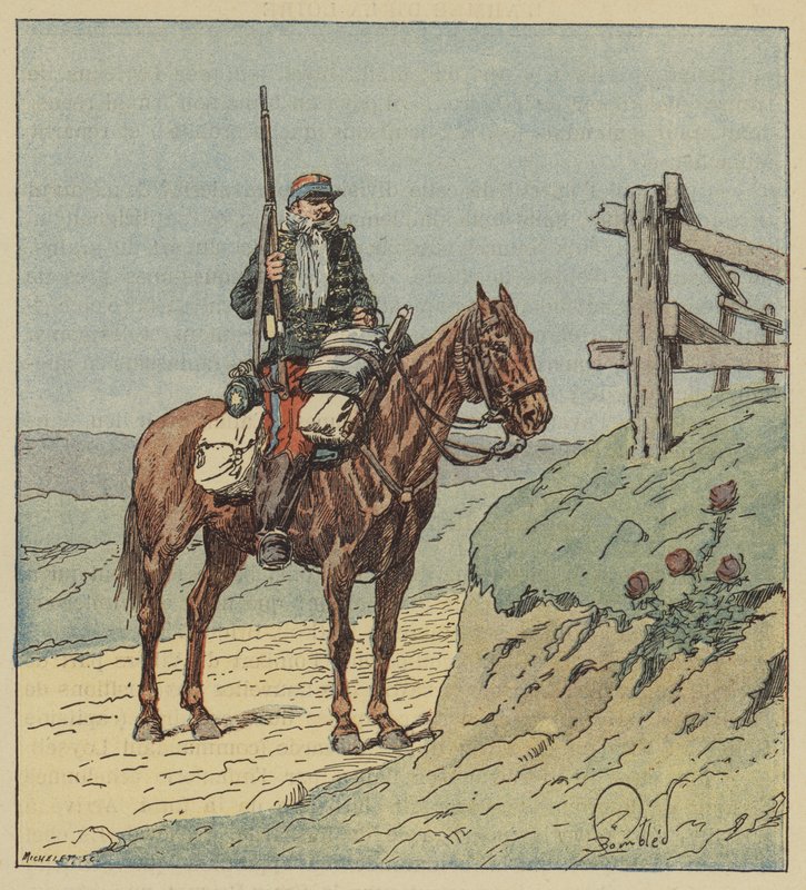 6. husarský křižník od after Louis Charles Bombled
