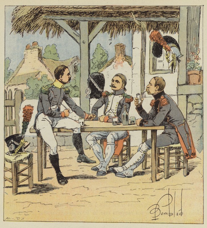 Voltigeur, pěší lovec a inženýr sapér od after Louis Charles Bombled