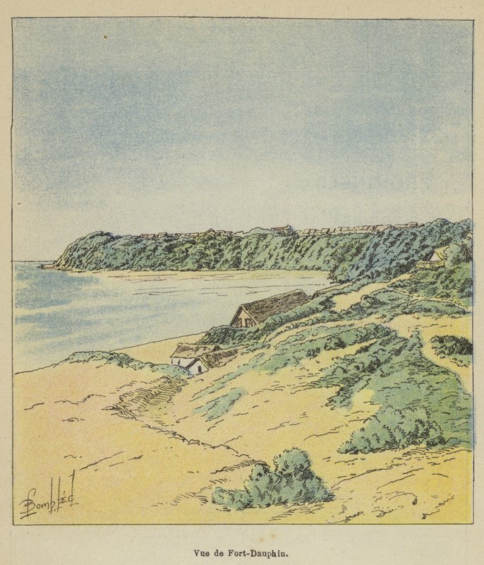 Pohled na Fort-Dauphin od after Louis Charles Bombled