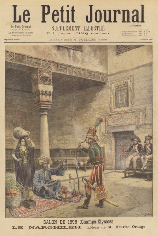 Le Narghileh (vodní dýmka) od after Maurice Henri Orange