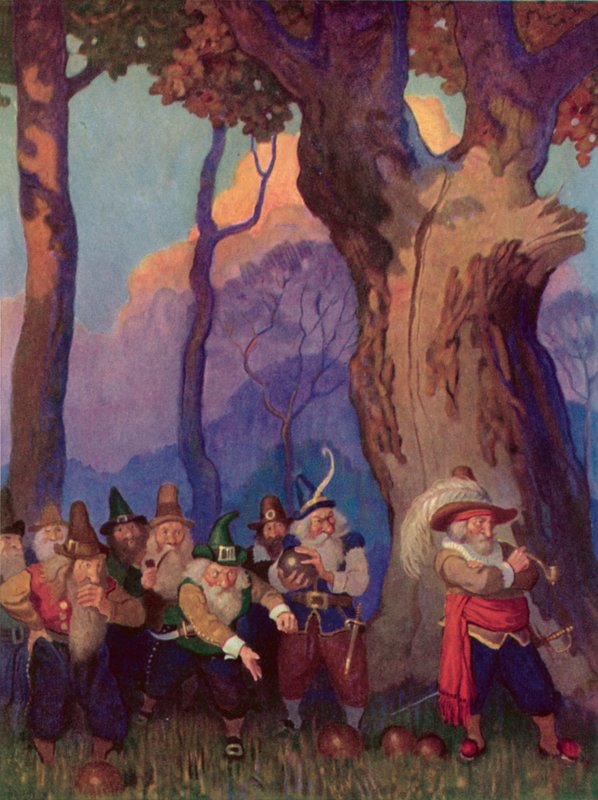 Ilustrace pro Rip Van Winkle od after Newell Convers Wyeth