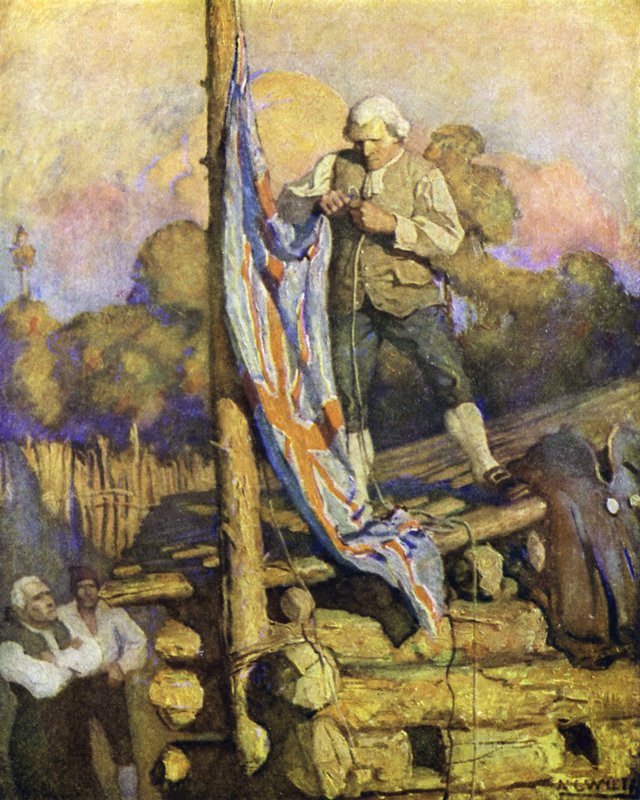 Ilustrace k filmu Ostrov pokladů od after Newell Convers Wyeth