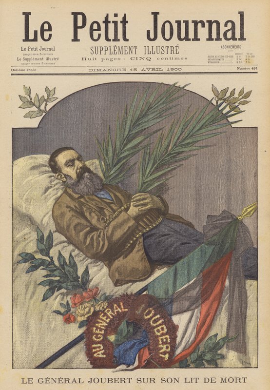 Búrský generál Piet Joubert na smrtelné posteli, Pretoria, Jižní Afrika od after Oswaldo Tofani