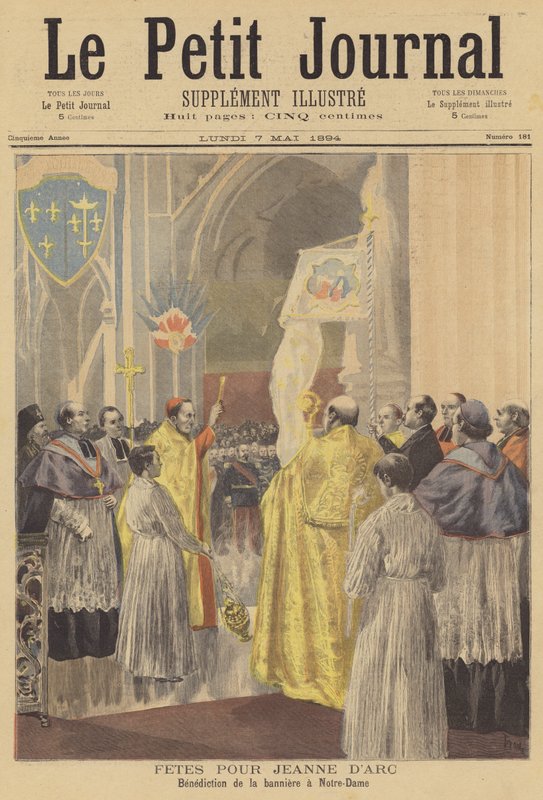 Ceremonie na počest Johanky z Arku od after Oswaldo Tofani