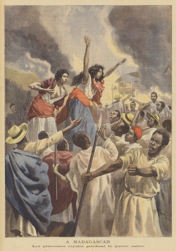 Královské princezny kážou svatou válku na Madagaskaru od after Oswaldo Tofani
