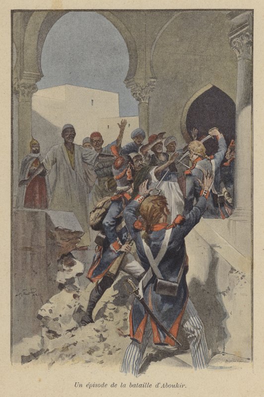 Epizoda během bitvy o Abukir, Egypt, 1799 od after Paris