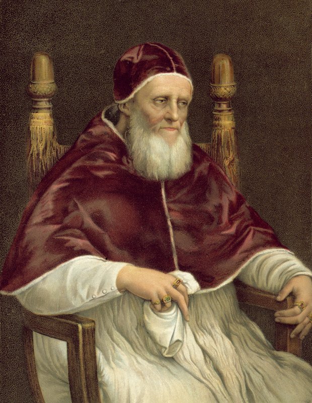 Portrét papeže Julia II., Pitti Gallery, Florencie od after Raphael