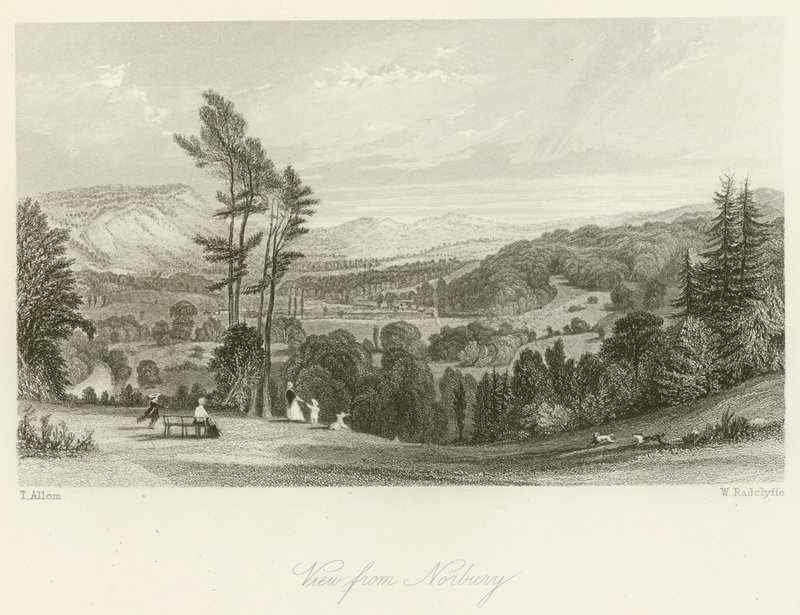 Pohled z Norbury od after Thomas Allom
