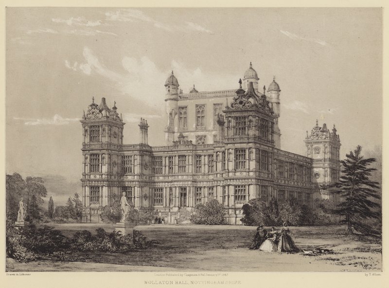 Wollaton Hall, Nottinghamshire od after Thomas Allom