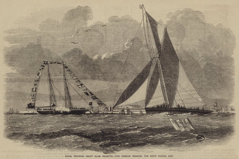 Royal Harwich Yacht Club Regatta, Amazon vyhrál Sixty Guinea Cup od after Thomas Harrington Wilson