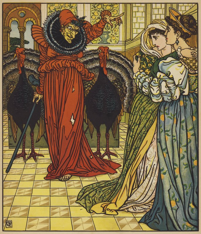 Vzhled víly pouště od after Walter Crane