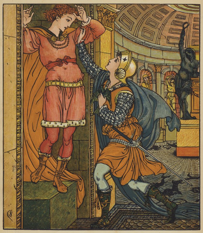 Belle-Etoile zlomí kouzlo od after Walter Crane
